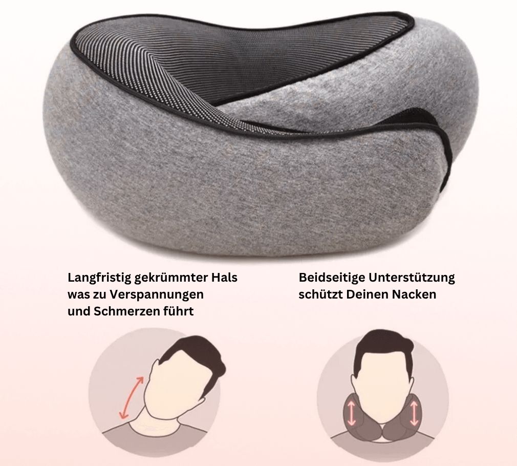 Weiches Nackenkissen - 360° Unterstützung für Deinen Nacken