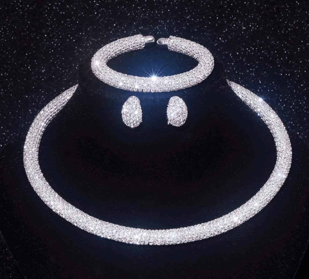 Unser Highlight - Glamouröser eleganter Schmuck-Set