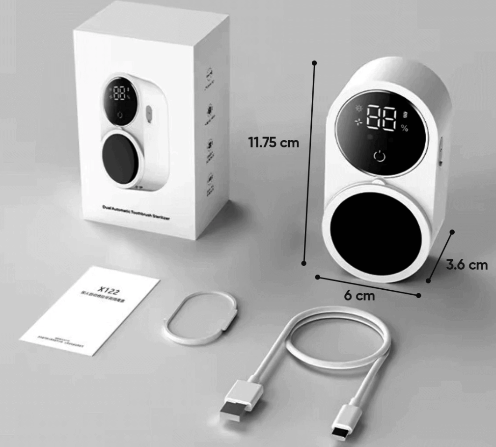 TEETHY - Leistungsstarker Zahnbürsten-Sterilisator für ein frisches Wohlgefühl