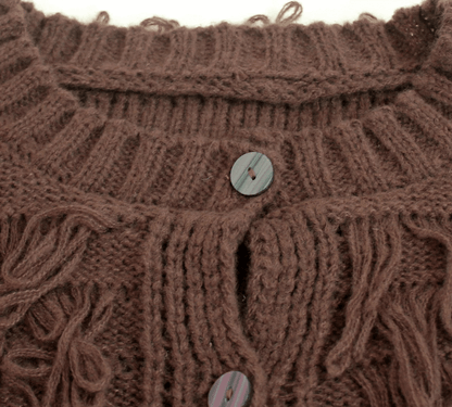 Strickjacke mit Fransen - ein Ausdruck von Mut und Stilgefühl