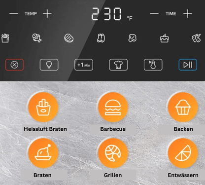 XXL Heißluftfritteuse 8,5 Liter - das zauberhafte 8-in-1 Multitalent in Deiner Küche