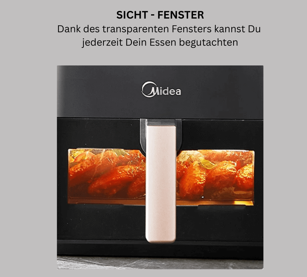 XXL Heißluftfritteuse 8,5 Liter - das zauberhafte 8-in-1 Multitalent in Deiner Küche