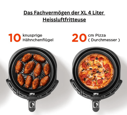 XL Heißluftfritteuse mit LED-Touchscreen - Hole Dir Dein Kochpilot für gesündere Rezepte