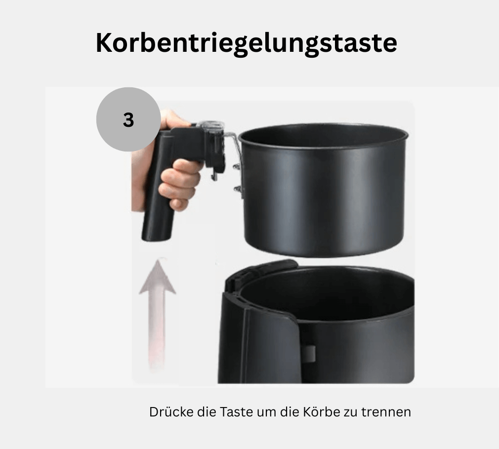 XL Heißluftfritteuse mit LED-Touchscreen - Hole Dir Dein Kochpilot für gesündere Rezepte