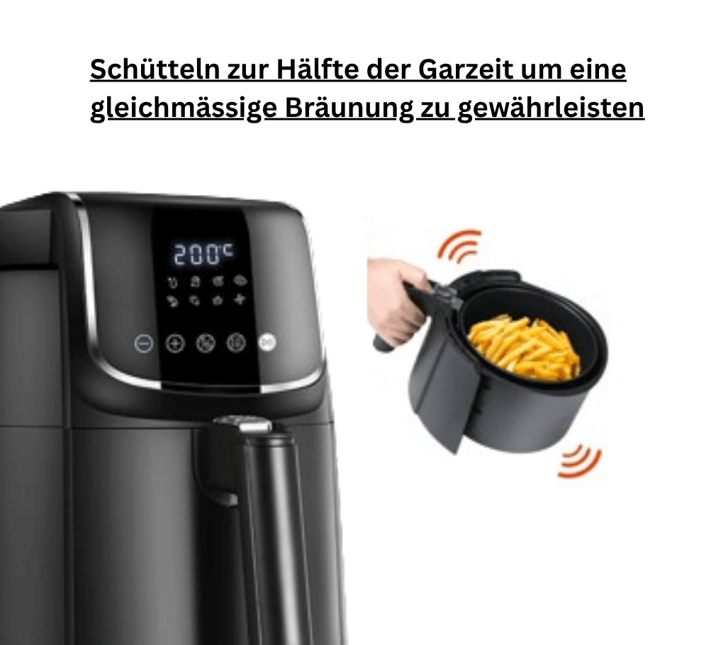 XL Heißluftfritteuse mit LED-Touchscreen - Hole Dir Dein Kochpilot für gesündere Rezepte