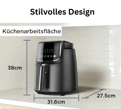 XL Heißluftfritteuse mit LED-Touchscreen - Hole Dir Dein Kochpilot für gesündere Rezepte