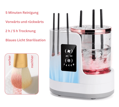 Hocheffizienter elektrischer 3-in-1 Make-up Pinselreiniger