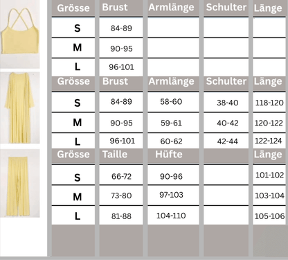 Magst Du weicher Strick? - Hier Dein 3-teiliger Freizeitanzug im Casual-Look