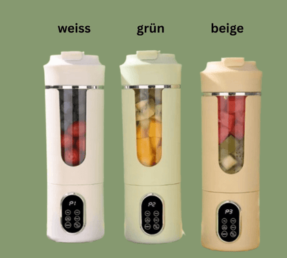 Tragbarer elektrischer Obstmixer - mit Energie in den Tag starten