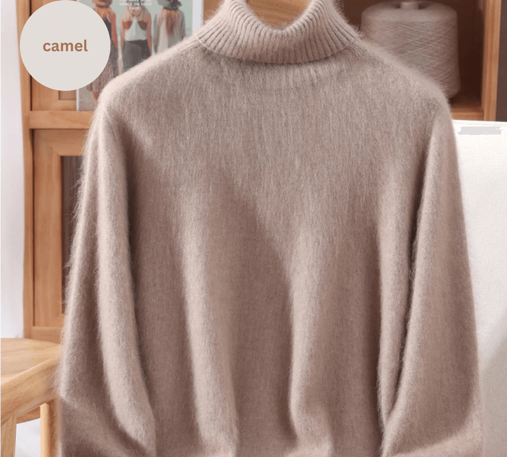 Der Rollkragenpullover, der jedes Outfit aufwertet – aus luxuriösem Nerzkaschmir