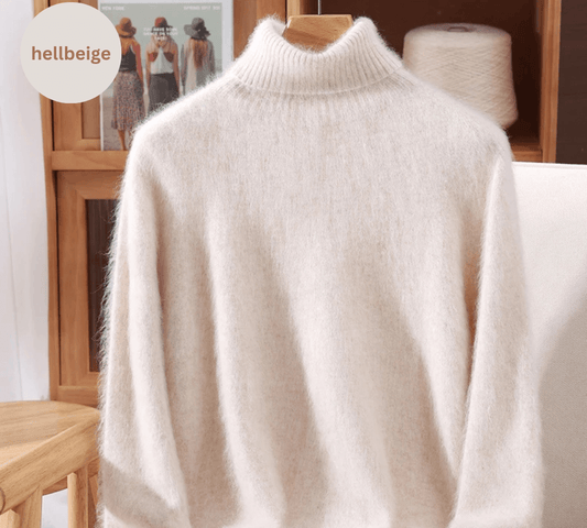 Der Rollkragenpullover, der jedes Outfit aufwertet – aus luxuriösem Nerzkaschmir