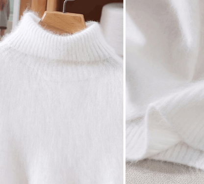 Der Rollkragenpullover, der jedes Outfit aufwertet – aus luxuriösem Nerzkaschmir