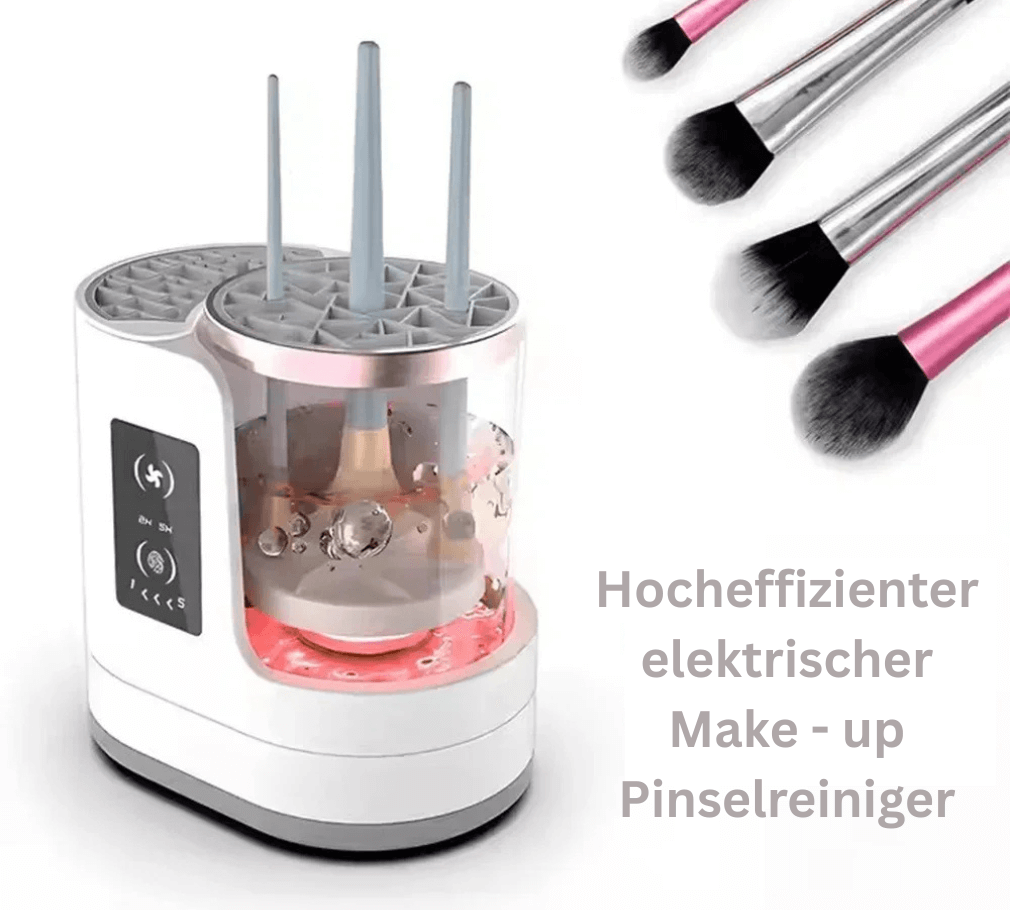 Hocheffizienter elektrischer 3-in-1 Make-up Pinselreiniger