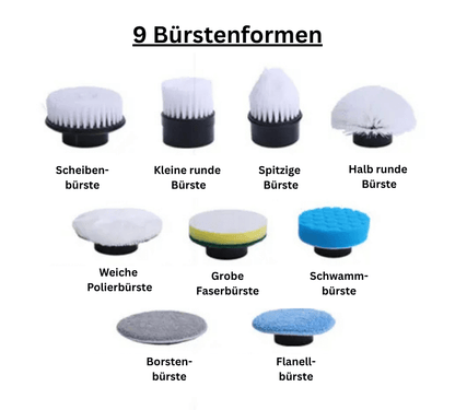 Elektrische 9-in-1 Reinigungsbürste - Deine neue Wunderwaffe im Haushalt