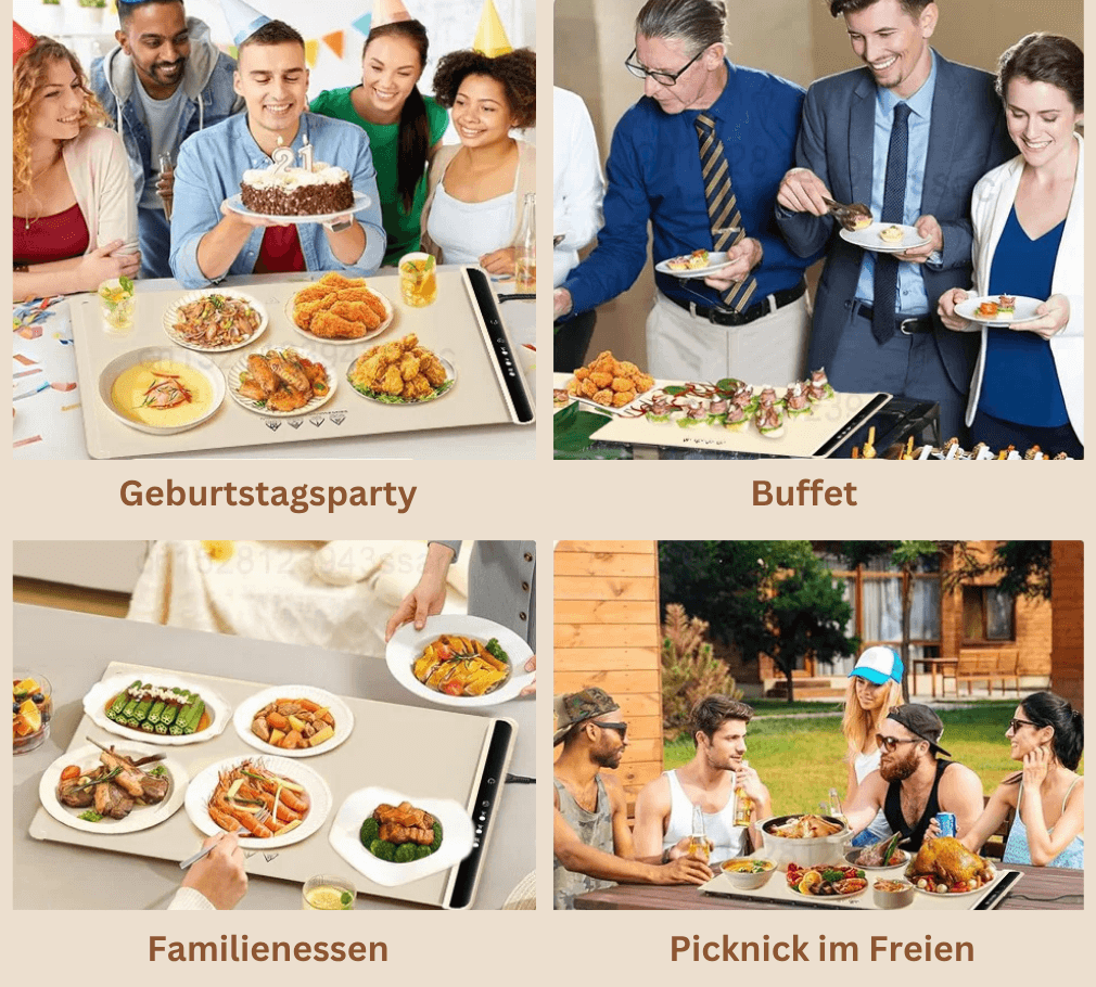 Elektrische Speisewärmeplatte - Immer perfekt temperiert