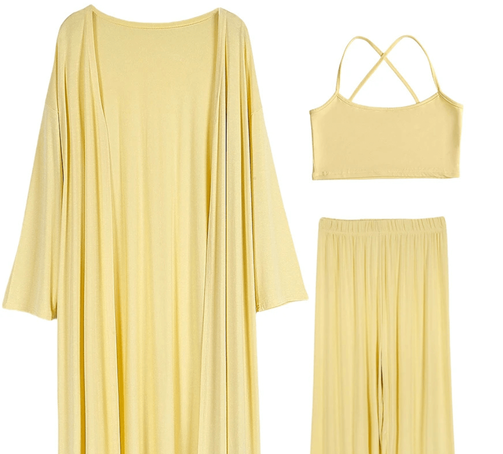 Magst Du weicher Strick? - Hier Dein 3-teiliger Freizeitanzug im Casual-Look