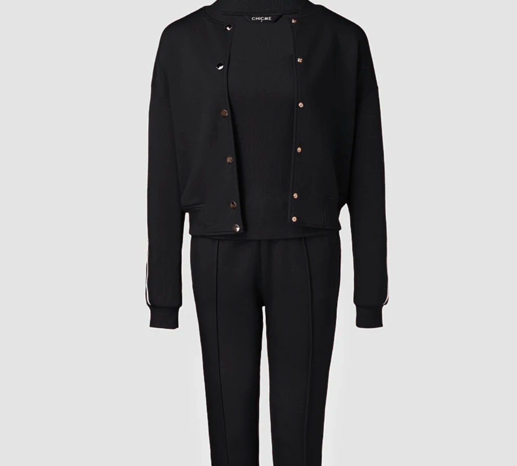 3-teiliger Trainingsanzug-Set -   Sportlich, elegant und vielseitig