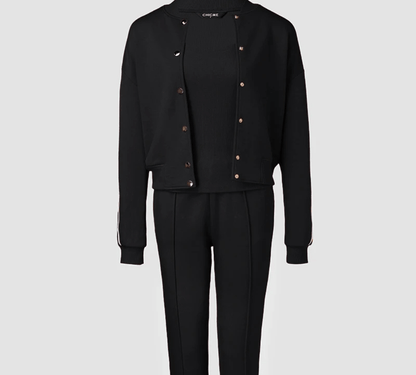 3-teiliger Trainingsanzug-Set -   Sportlich, elegant und vielseitig